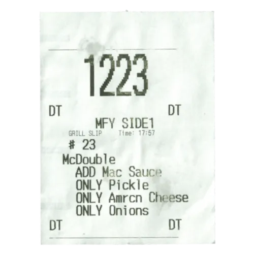 McDouble Order Number 23