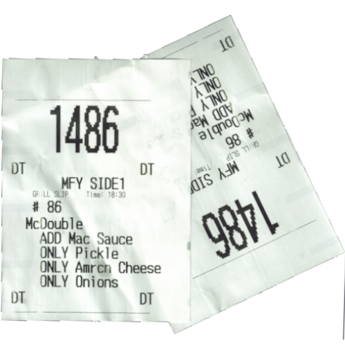 McDouble Order Number 86