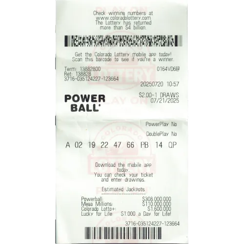 Powerball ticket Jul 21