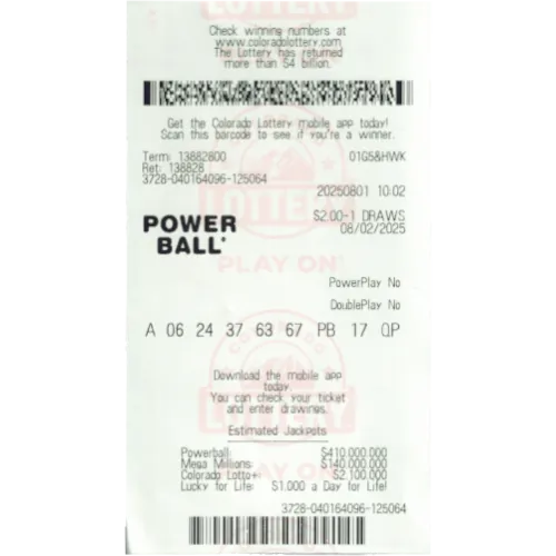 Powerball ticket Aug 02