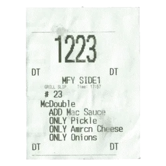 McDouble Order Number 23