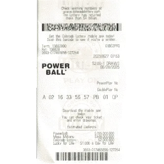 Powerball ticket Jun 28