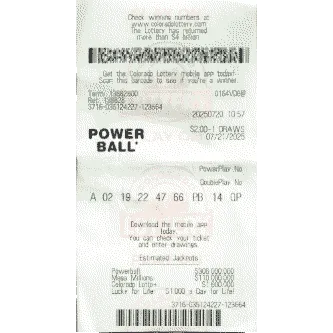 Powerball ticket Jul 21